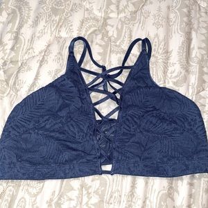 PINK VS HIGH NECK LACE BRALETTE